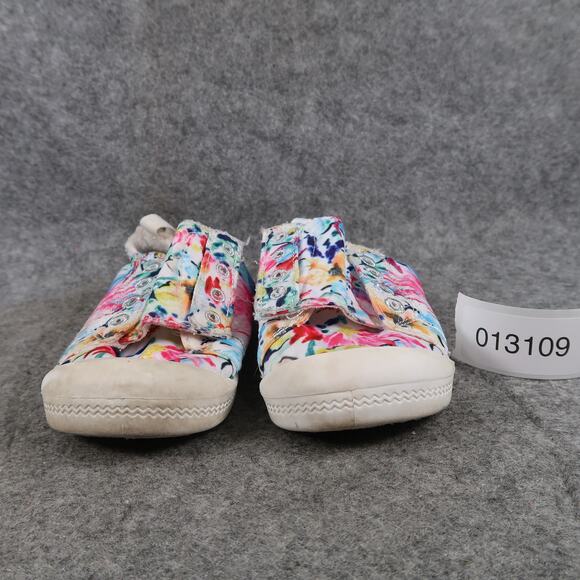Roxy Shoes Kids Toddler 10 Sneakers Bayshore Hook N Loop Colorful Easy On Casual - Picture 2 of 10
